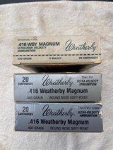 Weatherby 416 Wby. Magnum - 1 of 8