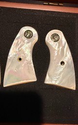 Colt officers Model Pearl Grips with Deep Dish Medallions - 1 of 2