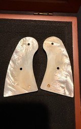 Colt officers Model Pearl Grips with Deep Dish Medallions - 2 of 2
