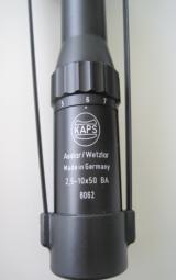 Kaps 2 1/2 - 10x 50mm BA w/Lighted Dot Reticle Mint w/ Box and 30 Year Warranty German Made - 8 of 10