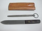 IXL Geo. Wostenholm
& Son Sheffield - England
"Green River Knife" Skinning Knife w/Sheath a & Sharpener Steel NOS - 1 of 9