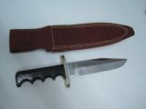 Vintage Randall Model 14 " Attack " Stainless Blade Leather Sheath + Stone NOS - 7 of 8