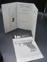 HECKLER & KOCH MODEL P7M13 W/ 2 13 ROUND MAGAZINES NEVER FIRED NEW IN BOX W/WARRANTY CARD & BROCHURE - 2 of 12