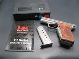 HECKLER & KOCH H & K P7 ROBAR FINISH W/2 MAGS , NUMBERED CASE , MANUAL , WOOD GRIPS
AS NEW - 2 of 13
