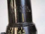 Weaver V4.51 1/2 - 4.5 x 20WideField Steel El Paso Clear Optics Exc. Cond. - 7 of 7