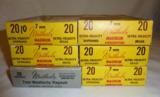 WEATHERBY 7mm MAGNUM FACTORY 93 pcs NEW ( & 27 ONCE FIRED )UNPRIMED IN ORIGINAL BOXES BRASS