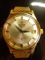 Omega Constellation w/Date 14k Gold Cap & Steel 34mm 1961 Pie Pan Dial Mens Watch - 2 of 8
