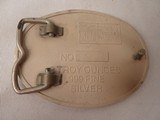 SUPER BOWL XXI 1987 Buckle 999 Silver 3 oz. New York Giants vs Denver Broncos - Image 3 of 7
