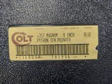 Colt Python Revolver-Colt-Python 8" Revolver- Colt Ten Point Revolver RARE! - 8 of 11