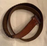 Vintage Brauer Brothers Model 15S Leather Ammunition Belt 31 Rnds 22 Cal
