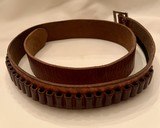 Vintage Brauer Brothers Model 15S Leather Ammunition Belt 31 Rnds 22 Cal - 2 of 5