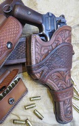 Will Ghormley C96 Mauser Broomhandle Bolo Model Western Holster - 5 of 8