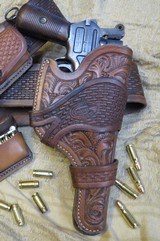 Will Ghormley C96 Mauser Broomhandle Bolo Model Western Holster - 1 of 8