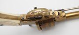 RARE AND EXQUISITE GERMAN(?) ALL BRASS LARGE FRAME PIN FIRE REVOLVER, 12MM, ENGRAVED - 2 of 12