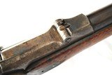 ORIGINAL SPRINGFIELD TRAPDOOR 1873 SADDLE RING CARBINE, 45-70 CAL, RARE 3 PIECE CLEANING ROD IN THE BUTT STOCK - 5 of 12