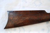 ANTIQUE EARLY WINCHESTER 1895 FLAT SIDE SPORTING RIFLE, 30 CAL GOV. - 9 of 15