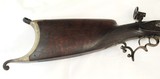 Heavy American percussion target rifle with set triggers by G. Beuttenmuller, Chicago, circa Civil War - 8 of 13
