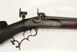 Heavy American percussion target rifle with set triggers by G. Beuttenmuller, Chicago, circa Civil War - 12 of 13