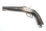 UNUSUAL BRASS FRAME ROLLING BLOCK PISTOL, EUROPEAN? - 1 of 10