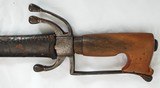 MID 1800S MOROCCAN NIMCHA SWORD, RHINO HORN HANDLE, NORTH AFRICA ISLAMIC SWORD - 3 of 13