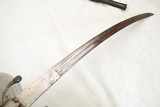 MID 1800S MOROCCAN NIMCHA SWORD, RHINO HORN HANDLE, NORTH AFRICA ISLAMIC SWORD - 7 of 13