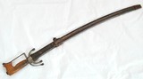 MID 1800S MOROCCAN NIMCHA SWORD, RHINO HORN HANDLE, NORTH AFRICA ISLAMIC SWORD - 4 of 13