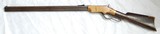 ORIGINAL FIRST MODEL HENRY RIFLE, 44 RIM FIRE, INSCRIBED, WINCHESTER INSPECTORS MARKED ON LOWER TANG - 2 of 15