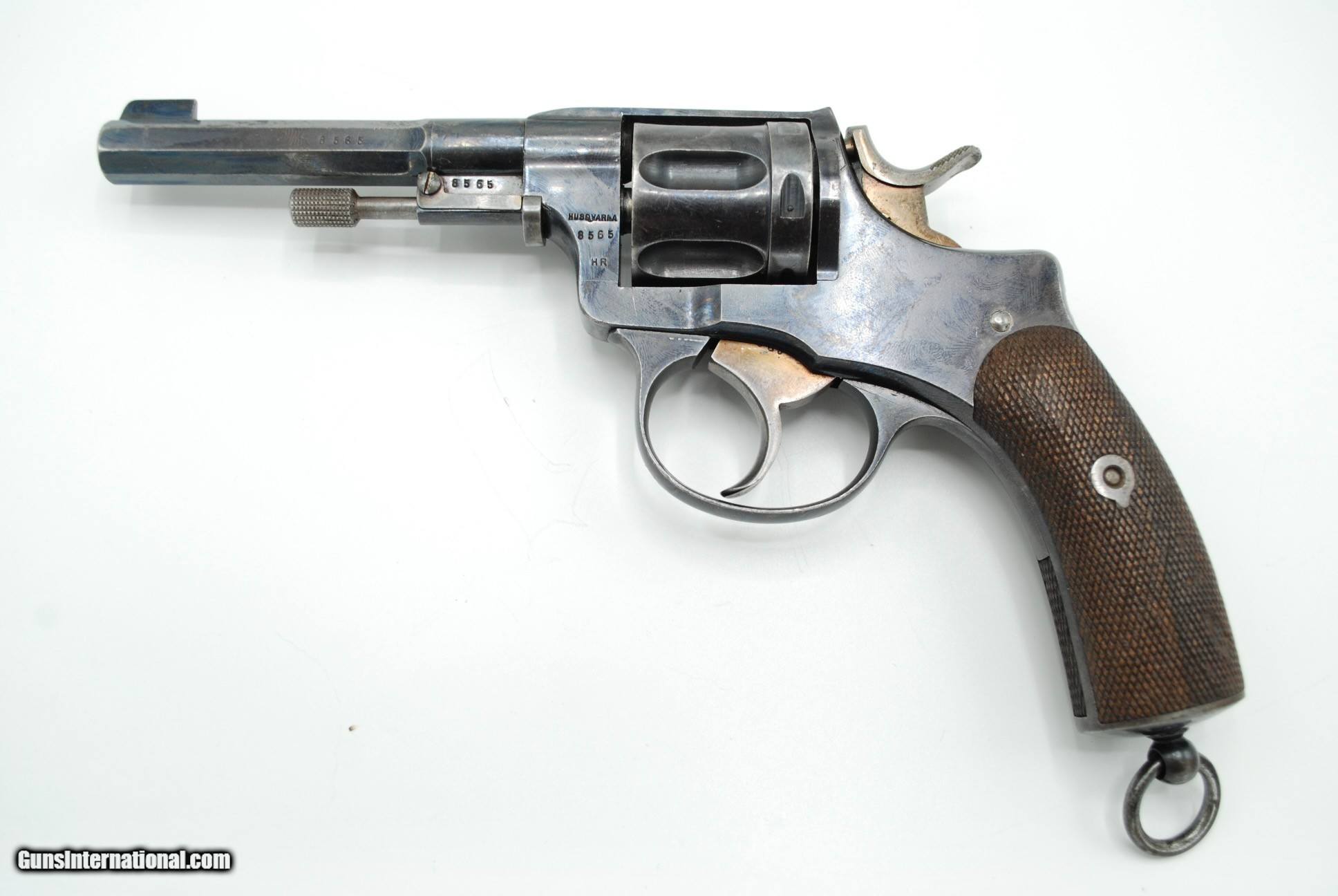 Swedish Husqvarna Nagant 1887 Revolver 75mm Nice