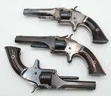 A GROUP OF 3 SMITH WESSON FIRST MODEL 22 CAL REVOLVERS, NICE GUNS, LOTS OF ORIGINAL FINISH - 4 of 11