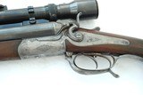 FINE GERMAN DRILLING WITH AUSTRIAN SCOPE, MADE IN 1920, COMBINATION RIFLE, 12 GA, 9.3 X 72MM - 8 of 15