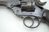 BRITISH WEBLEY MARK II, MK2 REVOLVER, ORIGINAL .455 CAL, UNSHAVED CYLINDER - 10 of 14