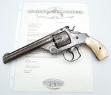 SMITH WESSON FIRST MODEL DOUBLE ACTION REVOLVER 44 RUSSIAN, FACTORY LETTER - 1 of 10