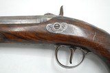 HIGH QUALITY GOTHIC ITALIAN PERCUSSION PISTOL WITH STEEL MOUNTS AND SILVER BUTT PLATE - 8 of 10