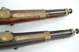 A PAIR OF RARE NORWEGIAN NAVY PERCUSSION PISTOLS, NORWAY MARINE OFFICER PISTOLS - 8 of 10