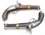 A PAIR OF RARE NORWEGIAN NAVY PERCUSSION PISTOLS, NORWAY MARINE OFFICER PISTOLS - 10 of 10