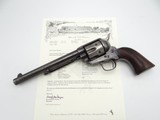 DFC INSPECTED COLT SINGLE ACTION ARMY REVOLVER, CAVALRY ISSUE, FACTORY LETTER, 45 COLT PEACEMAKER - 1 of 15