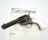 1898 SHIPPED 41 CAL COLT SINGLE ACTION ARMY, PEARL GRIPS, LETTERED COLT PEACEMAKER - 1 of 12