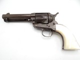 1898 SHIPPED 41 CAL COLT SINGLE ACTION ARMY, PEARL GRIPS, LETTERED COLT PEACEMAKER - 3 of 12