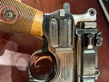 GERMAN MILITARY MAUSER C96 RED NINE PISTOL, 9MM, MINTY BORE - 4 of 13