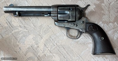 VERY FINE COLT SAA REVOLVER IN 41 CAL, FACTORY LETTER, UNTOUCHED COLT PEACEMAKER