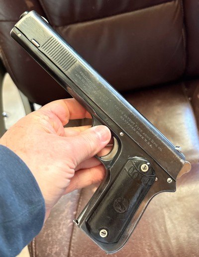 COPPER QUEEN CONSOLIDATED MINING CO ARIZONA TERRITORY SHIPPED COLT 1902 PISTOL, 38 CAL