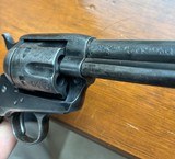 CUSTOM ENGRAVED FIRST GENERATION COLT SAA REVOLVER, 32-20 CAL, 7