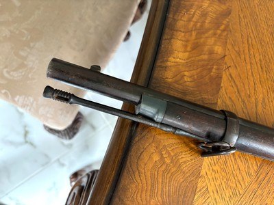 VERY EARLY US SPRINGFIELD TRAPDOOR MODEL 1873 RIFLE MADE IN 1874, CUSTER RANGE, 45-70 CAL - Image 8 of 13