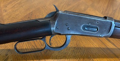 FIRST YEAR PRODUCTION WINCHESTER 1894 RIFLE, 4 DIGIT SERIAL, 38-55 CAL - Image 2 of 15