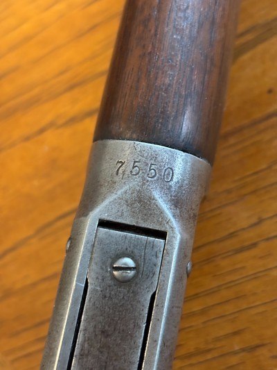 FIRST YEAR PRODUCTION WINCHESTER 1894 RIFLE, 4 DIGIT SERIAL, 38-55 CAL - Image 8 of 15