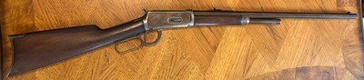 FIRST YEAR PRODUCTION WINCHESTER 1894 RIFLE, 4 DIGIT SERIAL, 38-55 CAL - Image 1 of 15