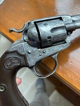 COLT SAABISLEY REVOLVER 44 CAL, HELFRICHT STYLE ENGRAVED - 10 of 12
