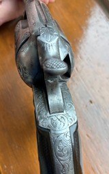 COLT SAABISLEY REVOLVER 44 CAL, HELFRICHT STYLE ENGRAVED - 7 of 12