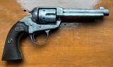 COLT SAABISLEY REVOLVER 44 CAL, HELFRICHT STYLE ENGRAVED - 2 of 12