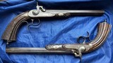 A PAIR OF FINE FRENCH PERCUSSION DUELING OR TARGET PISTOLS - Image 2 of 15